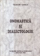 Onomastica si Dialectologie foto