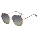 Ochelari de soare polarizati, 9768, gray / gold / green