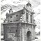 Natalino Arfelli (1922-1997)-&quot;Bologna, Poarta Lame&quot;, litografie numerotată