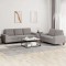 vidaXL Set de canapele, 2 piese, gri taupe, material 3201905