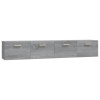 Dulapuri perete 2 buc. gri sonoma 100x36,5x35cm lemn prelucrat