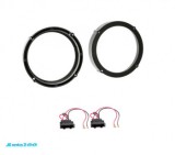 Inele Adaptor Difuzoare 165mm Skoda Fabia II (2007+) + Octavia, Roomster, VW Polo, Golf, Tiguan. Set Distantiere Boxe Auto 16.5 cm