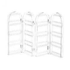 Organizator bijuterii, Acril, Transparent, 28 x 10,5 x 8 cm