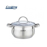 Semioala cu capac Amira Cooking By Heinner, Inox, 22 x 12.5 cm, 4.7 L