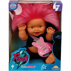 Papusa Bebelus, Dollz n More, Punk Nil, 23 cm, Roz