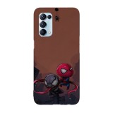 Husa compatibila cu Oppo Find X3 Lite model Baby Venom vs Baby Spiderman, Silicon, TPU, Viceversa, Transparent, Carcasa