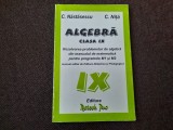 ALGEBRA CLASA A IX A REZOLVAREA PROBLEMELOR DIN MANUAL NASTASESCU NITA