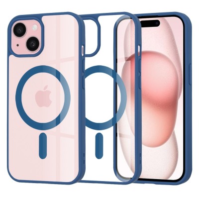 Husa iPhone 15 Techsuit MagSafe, albastru foto