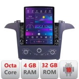 Navigatie Ford S-max 2006-2014 dedicata Ouad core 4+32 ecran vertical 9.7&quot; DSP 360 FHD AHD Android radio gps internet KIT-smax-navi+EDT-E709 CarStore