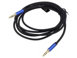 Cablu Jack 3,5mm 4pin 1,5m Negru, Vention