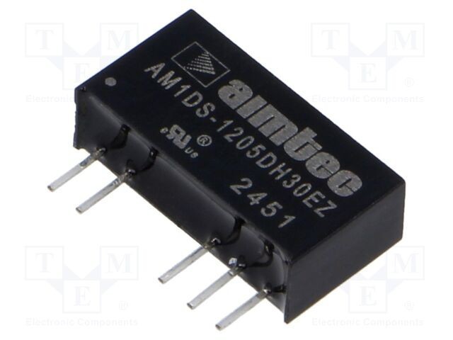 Convertor DC/DC AIMTEC 1W 9,6-14,4V intrare 5V/-5V ieșire THT SIP7