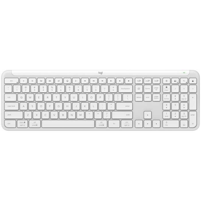 LOGITECH SIGNATURE SLIM WIRELESS KEYBOARD K950 - OFF WHITE - US INTL - 2.4GHZ/BT - INTNL-973 &quot;920-012466&quot; (timbru verde 0.8 lei)