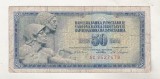 Bnk bn Iugoslavia 50 dinari 1968 circulata