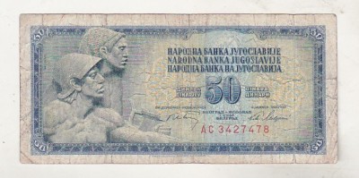 bnk bn Iugoslavia 50 dinari 1968 circulata foto