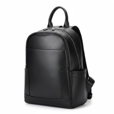 Rucsac dama, BUSY LDY&amp;GTM&reg; Nova, piele naturala, negru