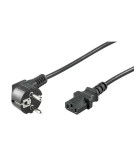 Cablu alimentare PC 15m CEE 7/7 tata 90 la IEC320-C13 mama negru, Oem