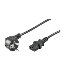 Cablu alimentare PC 15m CEE 7/7 tata 90 la IEC320-C13 mama negru H03VV-F3G 0.75mm cupru 10A