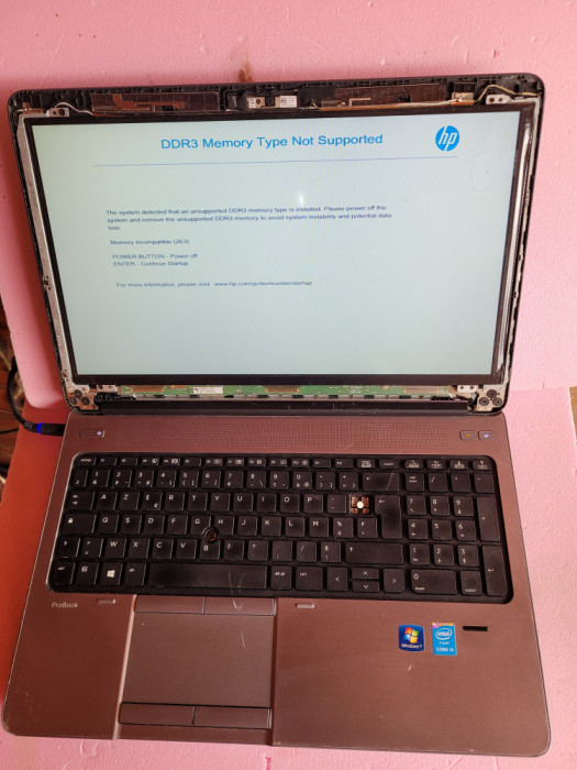 laptop incomplet HP Probook 650 G1
