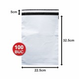 Plicuri Curierat 225x325+50 mm, Set 100 Bucati, Autoadezive