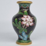 Vaza vintage bronz si email - CLOISONNE