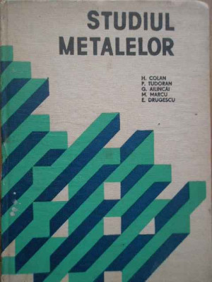 Studiul Metalelor - H. Colan Si Colab. ,281849 foto