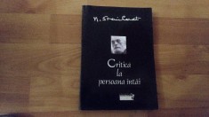CRITICA LA PERSOANA INTAI- N. STEINHARDT foto