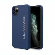 Husa Cover US Polo Silicone Effect Kryt pentru iPhone 11 Pro Blue