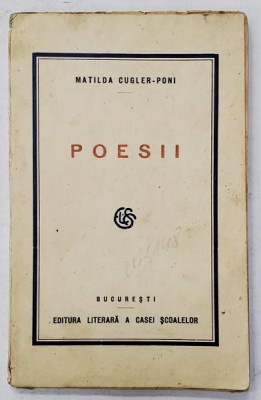 POESII de MATILDA CUGLER - PONI , 1883 foto