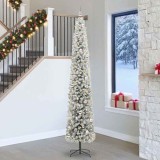 vidaXL Brad de Crăciun artificial Verde 270 cm PVC și oțel și plastic 3395055