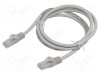 Cablu Patch U/UTP 6 litat Cu PVC gri 1,5m 26AWG GEMBIRD