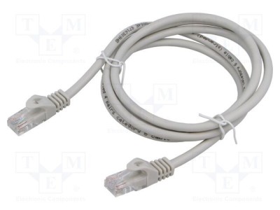 Cablu Patch U/UTP 6 litat Cu PVC gri 1,5m 26AWG GEMBIRD foto