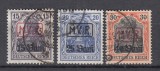 ROMANIA 1917 POSTA GERMANA SUPRATIPAR MVIR CU LITERE LATINE IN CHENAR STAMPILATA, Stampilat