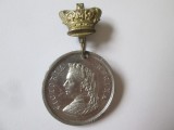 Rara! Medalie Marea Britanie:Jubileul de aur al reginei Victoria 1887,diametrul:32 mm