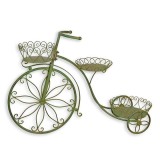Bicicleta-jardiniera din fier forjat antik green XW-35