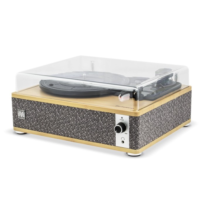 Pick-up cu ac safir si difuzor bluetooth Electromures EM 1021, Bamboo Edition ProDesign DailyAppliances