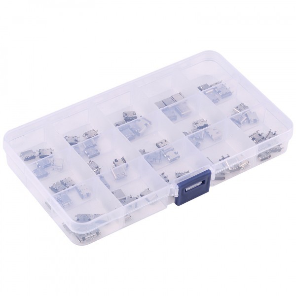 Pachet Conectori incarcare USB-C, Diverse Modele, Set 75 bucati