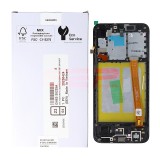 LCD+Touchscreen cu Rama Samsung Galaxy A20e / A202 BLACK Original Service Pack