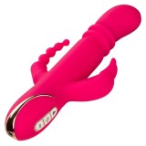 Calexotics-Jack Fantasy Vibrator Rabbit Triplu &Icirc;ncălzit Roz-7