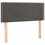 Cumpara ieftin Tablie de pat, gri inchis, 80x5x78/88 cm, catifea
