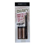 Cumpara ieftin Set creion si fard lichid de pleoape Matte &amp; Metal Magic Studio Nude 60751N2