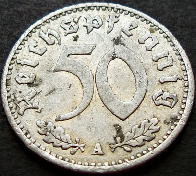 Moneda istorica 50 REICHSPFENNIG - GERMANIA NAZISTA, anul 1935 * cod 1903 A foto