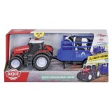 DICKIE MASSEY FERGUSON TRACTOR SI REMORCA CU SUNETE SI LUMINI, Simba