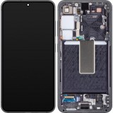 Cumpara ieftin Display cu Touchscreen Samsung Galaxy S23 S911, cu Rama, Negru (Phantom Black), Service Pack GH82-30480A