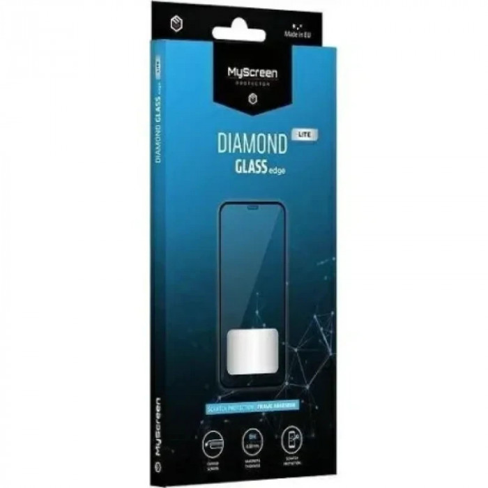 Folie sticla MyScreen Diamond Lite Edge Full Glue pentru iPhone 15 Negru
