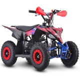 ATV Copii NCX Furious Big 6&quot;, 50cc, 2T, Benzina, Negru/Rosu, Off Road, Sfoara, 60kg