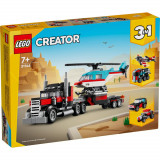LEGO&reg; Creator - Camioneta platforma cu elicopter (31146)