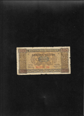Grecia 100 drahme drachmai 1941 seria562154 foto