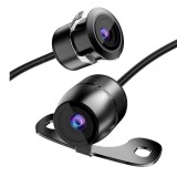 Camera auto marsarier, cu vedere nocturna, unghi 170&deg;, cu suport de prindere, negru