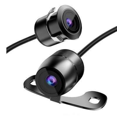 Camera auto marsarier, cu vedere nocturna, unghi 170&amp;deg;, cu suport de prindere, negru foto