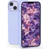 Husa din silicon ultra-slim mata cu microfibra pe interior pentru iphone 13 / mov deschis, Oem